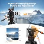 75.2"/1.91m Videostatief met 360° Vloeistofkop, Camerastatief voor DSLR, Camcorders, Camera's 17.6lbs/8kg Belastbaar, VA3+BV10 (Model wordt willekeurig geleverd (oud of nieuw))