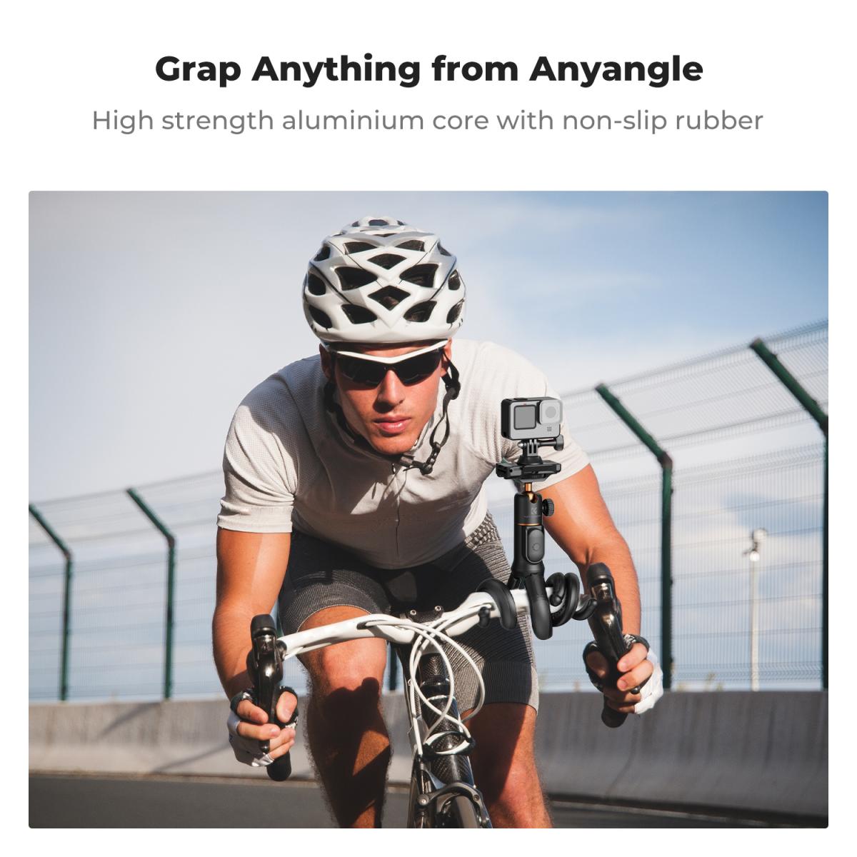 K&F Concept - Treppiede flessibile per smartphone e fotocamera, MS29, bastone per selfie retrattile, mini treppiede con telecomando, Tripod con supporto per treppiede, treppiede per iPhone/Sumsung