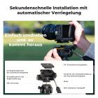 K&F Concept Kamerastativ S255A3+BV01 Leichtes Stativ mit Tasche 190cm Handystativ Tripod für Canon Nikon Sony Kamera/DSLR Stativ für Smartphone,Reisestativ mit Handy-Tablet-Halterung(Schwarz)