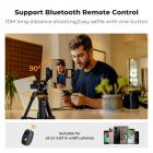 K&F Concept Mini-bordstativ for kamera, 25-tommers aluminiums bordstativ for mobiltelefon og fjernkontroll, bærbart reisestativ for DSLR-kameraer, videokamera, telefon, projektor, spotting scope S233A0