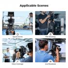 2m/8kg Innstegsstativ for Video DV-kamera 20 mm diameter 3-seksjoners dobbeltradsrør Rund sklisikker pute 70 mm skåldiameter Dempingsjustering, VA3+BV70, K&F CONCEPT