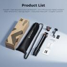 Trípode compacto de aluminio de 185 cm para cámara, trípode de viaje portátil compatible con iPhone, capacidad de 10 kg, cabezal de bola Arca Swiss para DSLR sin espejo, nivel láser, caza, K&F CONCEPT