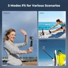 Trípode magnético de liberación rápida de 65 cm (25,6") compatible con DJI Osmo Nano/Osmo Action 6, mango extensible 2 en 1 con varilla de extensión, palo selfie con rótula de 360°, soporte para vlogs y accesorios K&F CONCEPT.