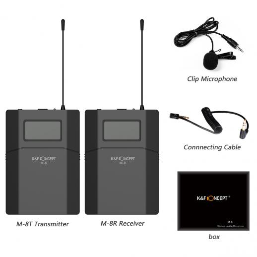 M8 UHF Wireless Lavalier Microphone K F Concept