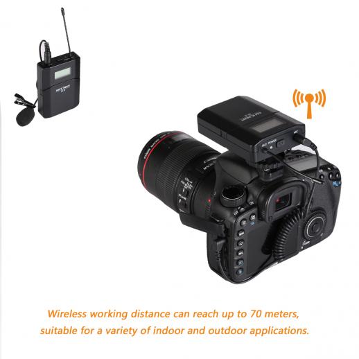M8 Wireless Lavalier Mikrofon til Kamera Fotografering K&F Concept