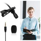 Микрофон Lavalier, мини-всенаправленная конденсаторная рубашка Lapel Внешний микрофон для Youtube, интервью, студия, запись видео, микрофон с шумоподавлением