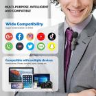 EP033 Mini Tak Çalıştır Mikrofon Kablosuz Yaka Mikrofonu Type-C Telefonlar İçin Yüz Bilgisayarı
