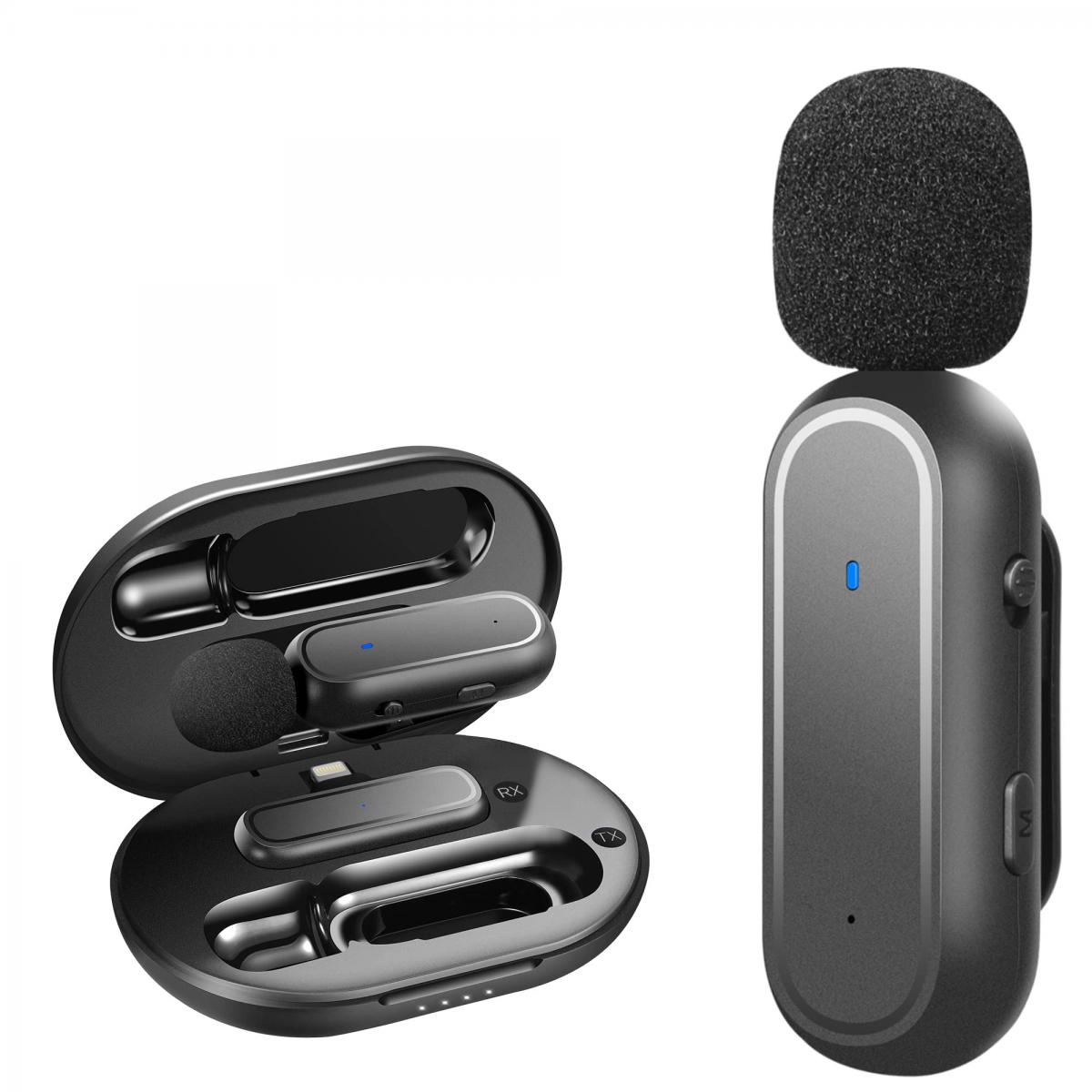 Micrófono Lavalier inalámbrico K11 para iPhone/iPad/Android, mini micrófono  con clip de solapa Plug-Play para  Facebook, TikTok Live Stream  VLOG, entrevista de video, grabación de ruido, no necesita aplicación ni  Bluetooth 