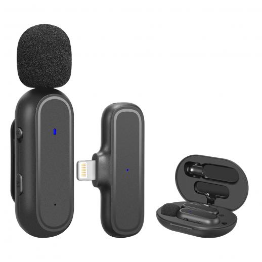 Micrófono inalámbrico para Iphone Ipad, micrófono Lavalier inalámbrico con  función de sincronización automática de reducción de ruido oso de fresa  Hogar
