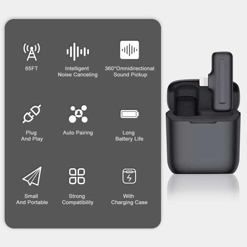 Connecting a wireless lavalier microphone to an iPhone