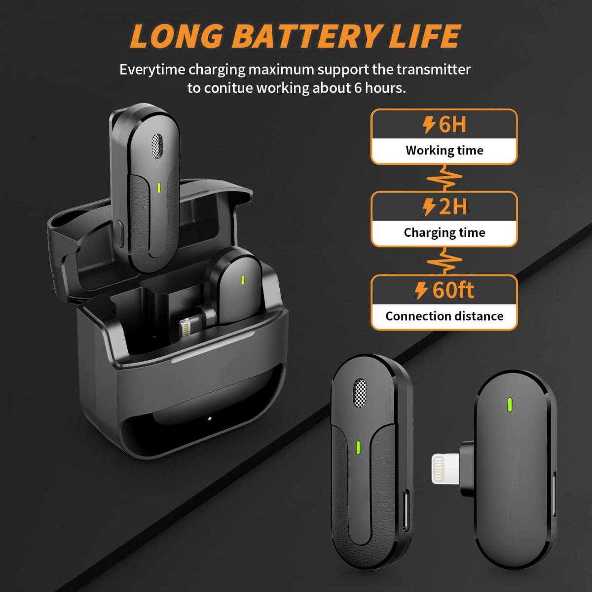 M8 Pro Wireless Lavalier Microphone Leereel PlugPlay K&F Concept