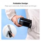 K&F CONCEPT - Palo selfie plegable magnético de liberación rápida compatible con Insta360 X5, varilla de extensión de aleación de aluminio de 89 cm/35 pulgadas, poste invisible, empuñadura ajustable con bloqueo de seguridad