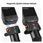 K&F CONCEPT - Palo selfie plegable magnético de liberación rápida compatible con Insta360 X5, varilla de extensión de aleación de aluminio de 89 cm/35 pulgadas, poste invisible, empuñadura ajustable con bloqueo de seguridad