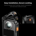 K&F CONCEPT Metallkamerabur Kompatibelt med DJI Osmo 360 Tilbehør, Beskyttelsesetui i Aluminiumslegering | Med Silikonlinsedeksel | Utvidelsesramme med 2 Cold Shoe-fester | Innebygd Ladegrensesnitt