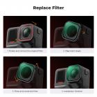 K&F CONCEPT Upgrade Screw On PL Filter Compatible with Insta360 Ace Pro 2, Polarizing Anti-Glare Reduce Reflections Polarizer Filter, Top Optical Glass with Multi-Coated Filter