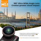 K&F CONCEPT Wide-Angle Lens Compatible with DJI Osmo Action 5 Pro, Screw On 185° Wider View Multi-Coated Optical Glass Action Camera Accessories for Osmo Action 4