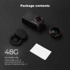 K&F CONCEPT Wide-Angle Lens Compatible with DJI Osmo Action 5 Pro, Screw On 185° Wider View Multi-Coated Optical Glass Action Camera Accessories for Osmo Action 4