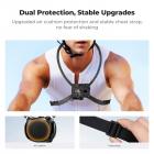 K&F CONCEPT Halsmontering med Luftpude, Kamera POV-montering til Håndfri POV Vlogging til GoPro Hero 13/12/11/10/9/8/7/6/5/4/MAX, Insta 360 Ace Pro 2, DJI Osmo 360 Nano Action 3/4/5 Pro, AKASO