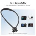 K&F CONCEPT Halsmontering med Luftpude, Kamera POV-montering til Håndfri POV Vlogging til GoPro Hero 13/12/11/10/9/8/7/6/5/4/MAX, Insta 360 Ace Pro 2, DJI Osmo 360 Nano Action 3/4/5 Pro, AKASO