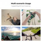 K&F CONCEPT Halsmontering med Luftpude, Kameraholder med 1/4" Adapter, Håndfri POV Vlogging til GoPro Hero 13/12/11/10/9/8/7/6/5/4/MAX, Insta 360 X5/X4/Ace Pro 2, DJI Osmo Nano Action 3/4/5 Pro