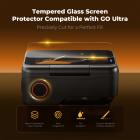 K&F CONCEPT 3-pak skærmbeskytter kompatibel med Insta360 GO Ultra, 2.5D buet kantbeskyttelse High Definition hærdet glas 9H hårdhed ridsefast antiboble, Go Ultra actionkamera tilbehør