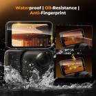 K&F CONCEPT 3-pak skærmbeskytter kompatibel med Insta360 GO Ultra, 2.5D buet kantbeskyttelse High Definition hærdet glas 9H hårdhed ridsefast antiboble, Go Ultra actionkamera tilbehør