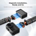 K&F CONCEPT Magnetic Quick Release Adapter Mount Compatible with DJI Osmo Nano/Osmo Action 6, Expansion Stand with 1/4 Screw Hole/Foldable Connector/Quick-Release Buckle, Action Camera Accessories