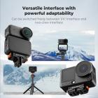K&F CONCEPT Magnetic Quick Release Adapter Mount Compatible with DJI Osmo Nano/Osmo Action 6, Expansion Stand with 1/4 Screw Hole/Foldable Connector/Quick-Release Buckle, Action Camera Accessories