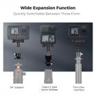 K&F CONCEPT 2 Pack Magnetic Adapter Mount for DJI Osmo Nano/Osmo Action 6, Quick Release Extension Base Bracket with 1/4