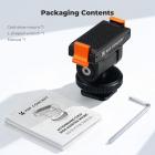 K&F CONCEPT Cold Shoe Mount Compatible with DJI Osmo Nano/Osmo Action 6, Action Camera Magnetic Quick Mount Holder, Tripod Adapter Hot Shoe Camera Connector with 1/4