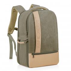 New product: K&F Camera Backpack Stylish Canvas Photography Bag with Rain Cover for DSLR Camera,14 inch Laptop,Tripod,Lenses