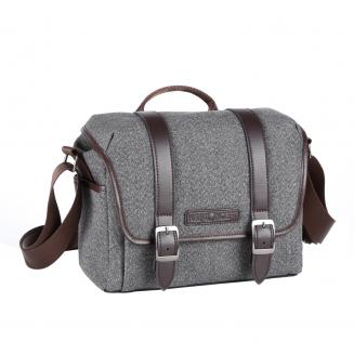 DSLR Camera Messenger Shoulder Bag Gray 9.8*5.1*8.7 inches