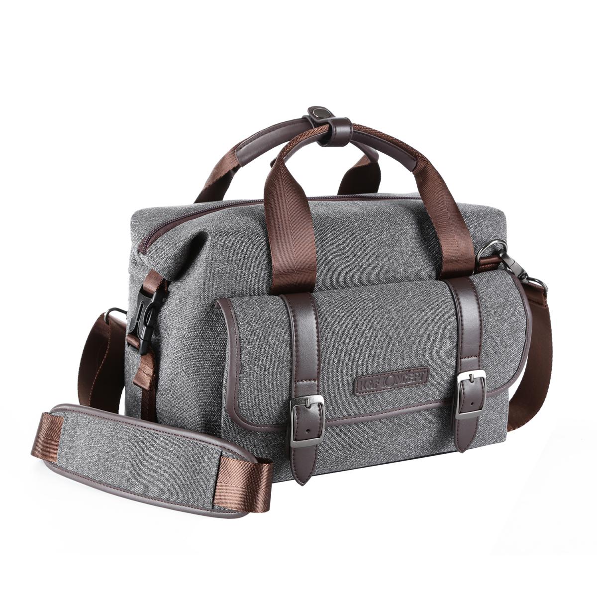 amatør direktør Gulerod DSLR Camera Messenger Shoulder Bag Gray 11.8*6.3*9.5 inches - K&F Concept
