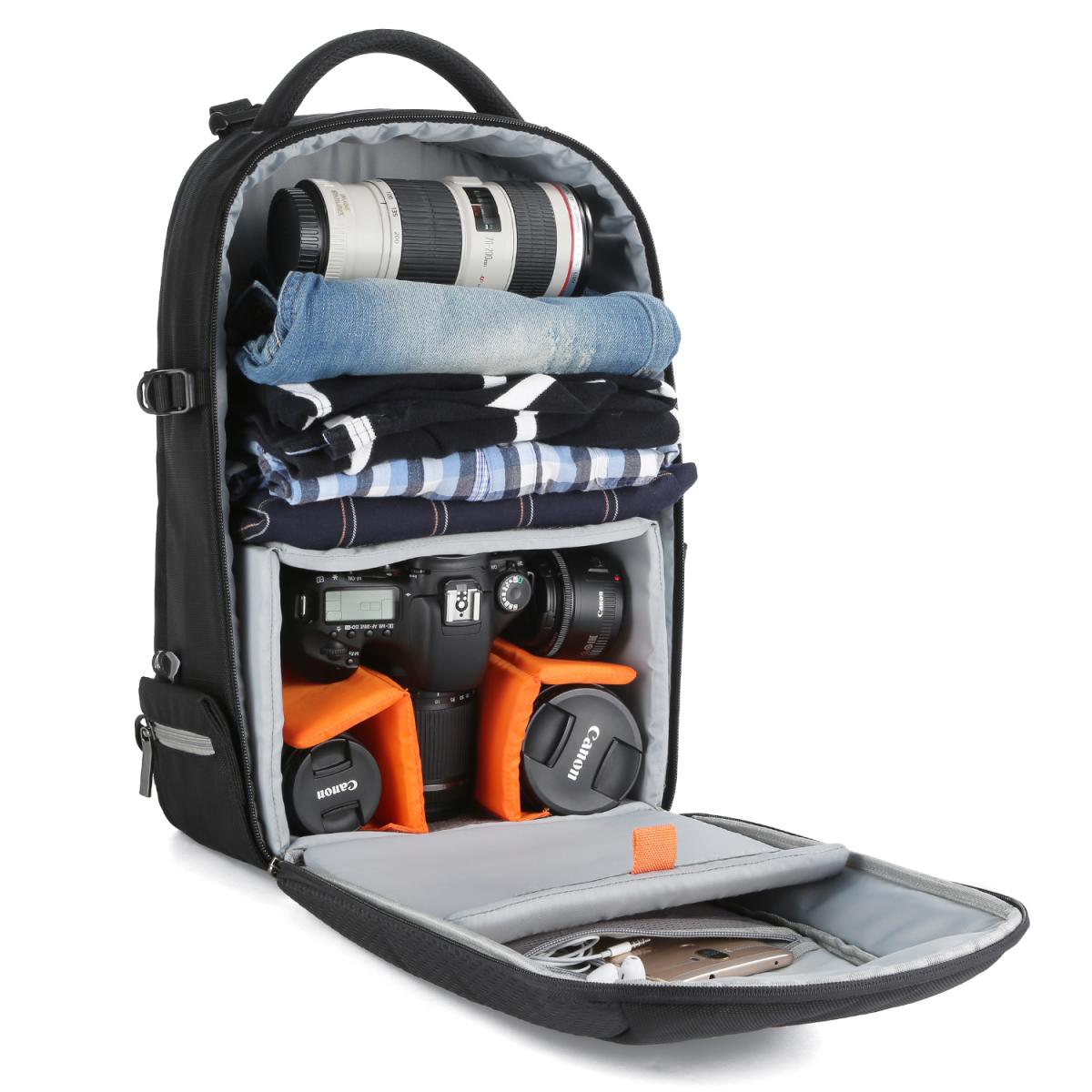 DSLR Camera Outdoor Travel Backpack 17.1*10.6*7.5 inches