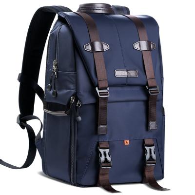 K&F Concept 20L Zaino Fotografico per Fotocamera Reflex con Copertura impermeabile, per uso quotidiano e da viaggio - Backpack Urban Wander 01（Blu）