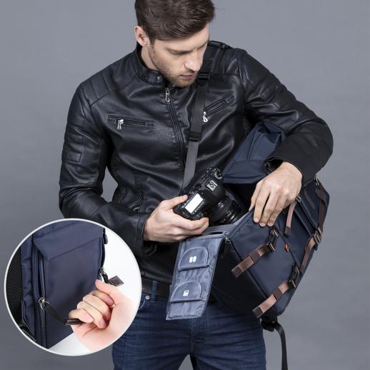 K & F Concept grand sac à dos multifonctionnel pour appareil photo reflex  numérique pour la photographie de voyage en plein air 31 * 24 * 46 cm 25L -  K&F Concept