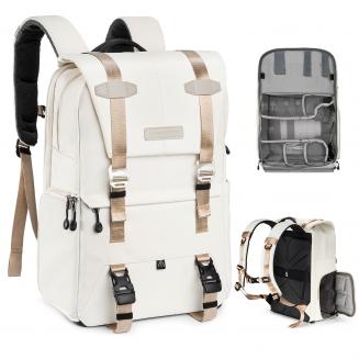 20L Zaino Fotografico Professionale, Zaino Fotografico Multifunzionale impermeabile - Backpack Urban Wander 01（Beige）