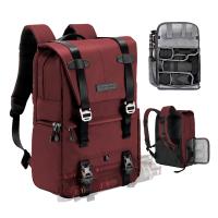 K&F Concept 20L Zaino Fotografico Professionale, Zaino Fotografico Multifunzionale impermeabile - Backpack Urban Wander 01 (Rosso) K&F Concept 20L Zaino Fotografico Professionale, Zaino Fotografico Multifunzionale impermeabile - Backpack Urban Wander 01 (Rosso)