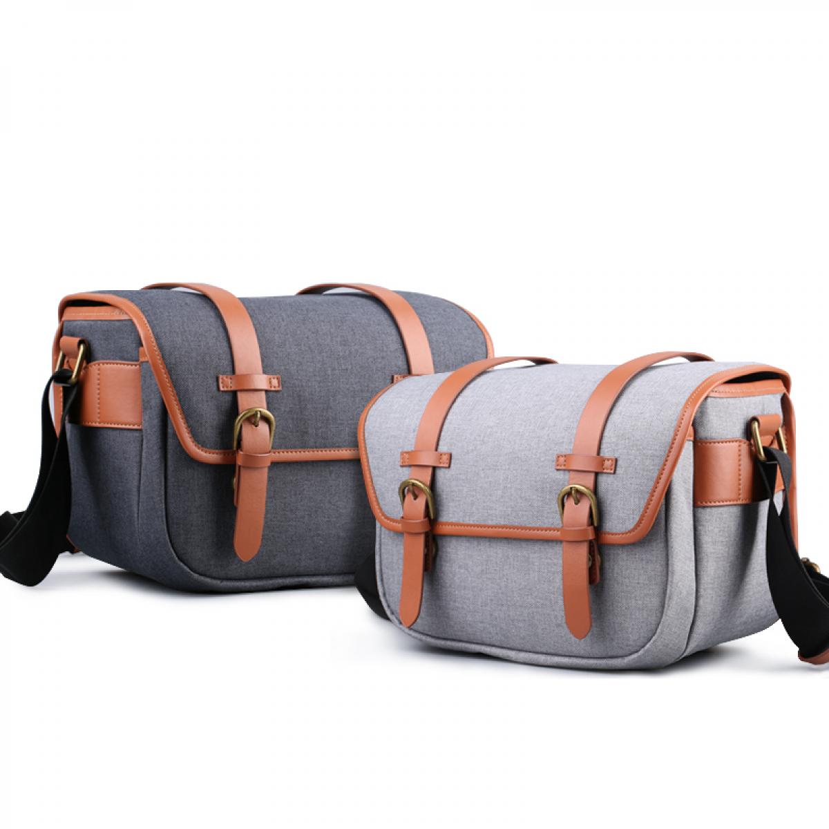 DSLR Kamera için Kompakt Messenger Omuz Çantası 25*16*19cm