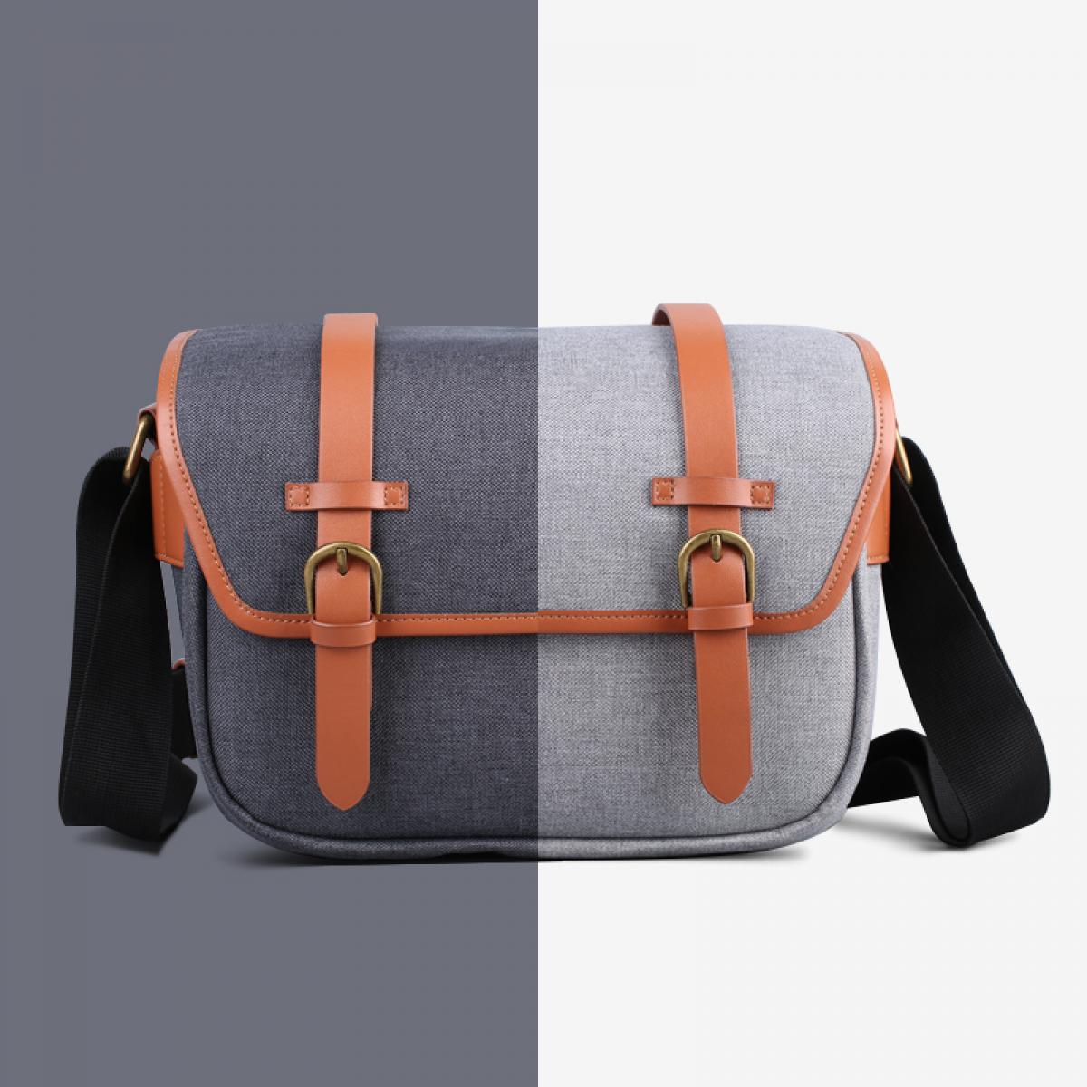 DSLR Kamera için Kompakt Messenger Omuz Çantası 25*16*19cm