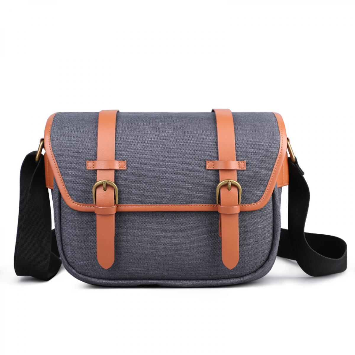 DSLR Kamera için Kompakt Messenger Omuz Çantası 25*16*19cm
