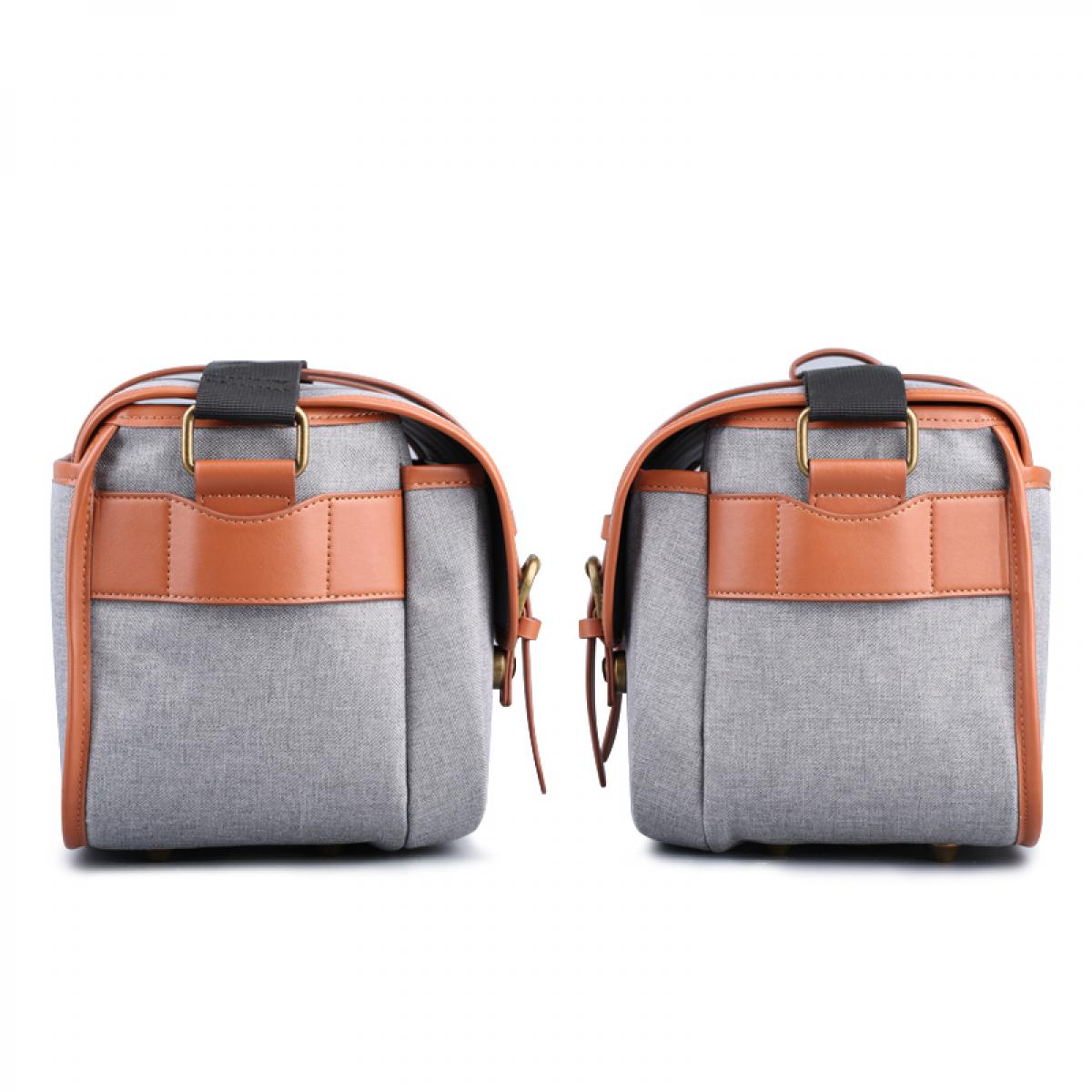 DSLR Kamera için Kompakt Messenger Omuz Çantası 25*16*19cm