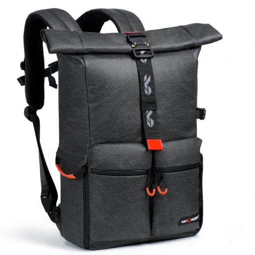 2-in-1 Camera Backpack for Photography and Hiking, Black - K&F Concept