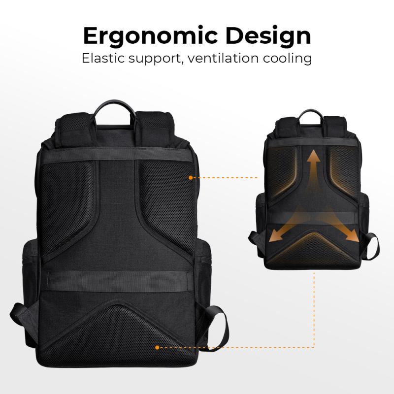 Camera backpacks with customizable compartments