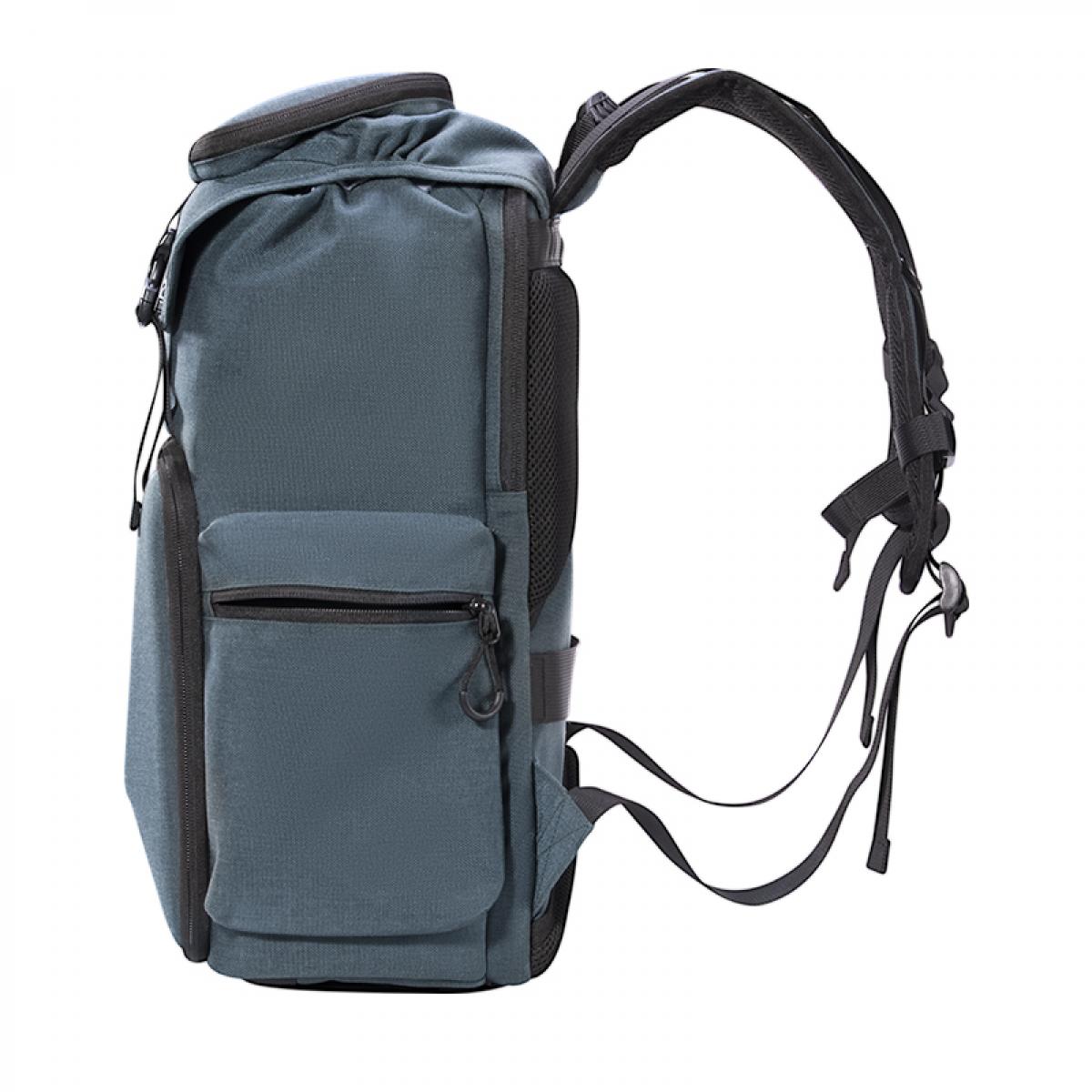 15,6 tuuman kamerareppu, 25 litraa, jossa läppärilokero DSLR/SLR-kameroille, peilittömille kameroille, Sony Canon Nikon -kameroille/objektiiveille/jalustaosille, vihreä