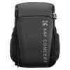 K&F Concept Camera Alpha Backpack Air 25L, kameravesker for fotografer stor kapasitet med regntrekk, grå