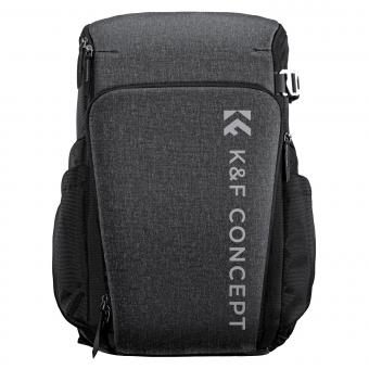 K&F Concept Camera Alpha Backpack Air 25L, Sacs Appareil Photo pour Photographes Grande Capacité avec Housse de Pluie, Gris