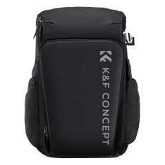 Plecak K&F Concept Camera Alpha Air 25L, torby na aparat dla fotografów o dużej pojemności z osłoną przeciwdeszczową, kolor czarny