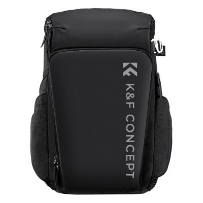 K&F Concept Camera Alpha Backpack Air 25L, Kameralaukut valokuvaajille Suuri kapasiteetti sadesuojalla, musta