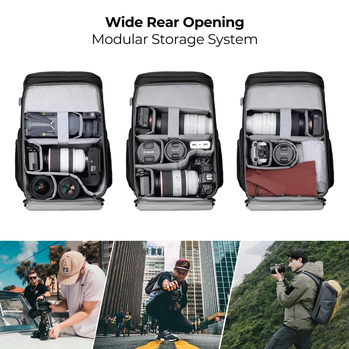 K&F Concept Camera Backpack, Camera bags for Photographers Large ...